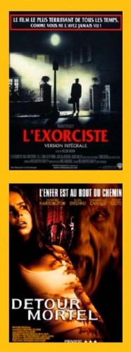 Les affiches de « L’Exorciste » et « Détour Mortel » sur Veedz,
