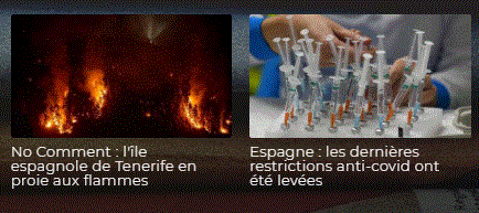 2 vidéos montrant l'actualité internationale
