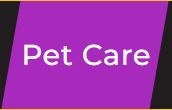 Une capture de la section Pet Care