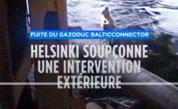 Une capture montrant le gazoduc balticconnector