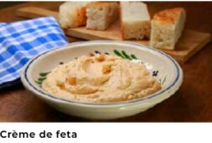 Une image de crème de feta