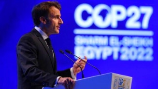 Emmanuel Macron lors de la COP27