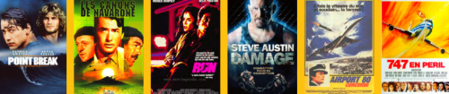 Des affiches de films d’action