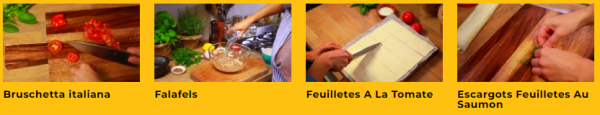 Des vidéos de recettes de cuisine