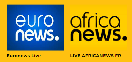 Logos des chaînes Euronews et Africanews