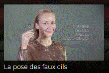 le posage de faux cils