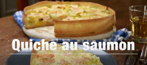 Une capture d'une quiche au saumon