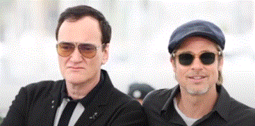 Quentin Tarantino et Brad Pitt